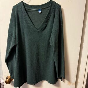 Old Navy Forest Green Plush Tee